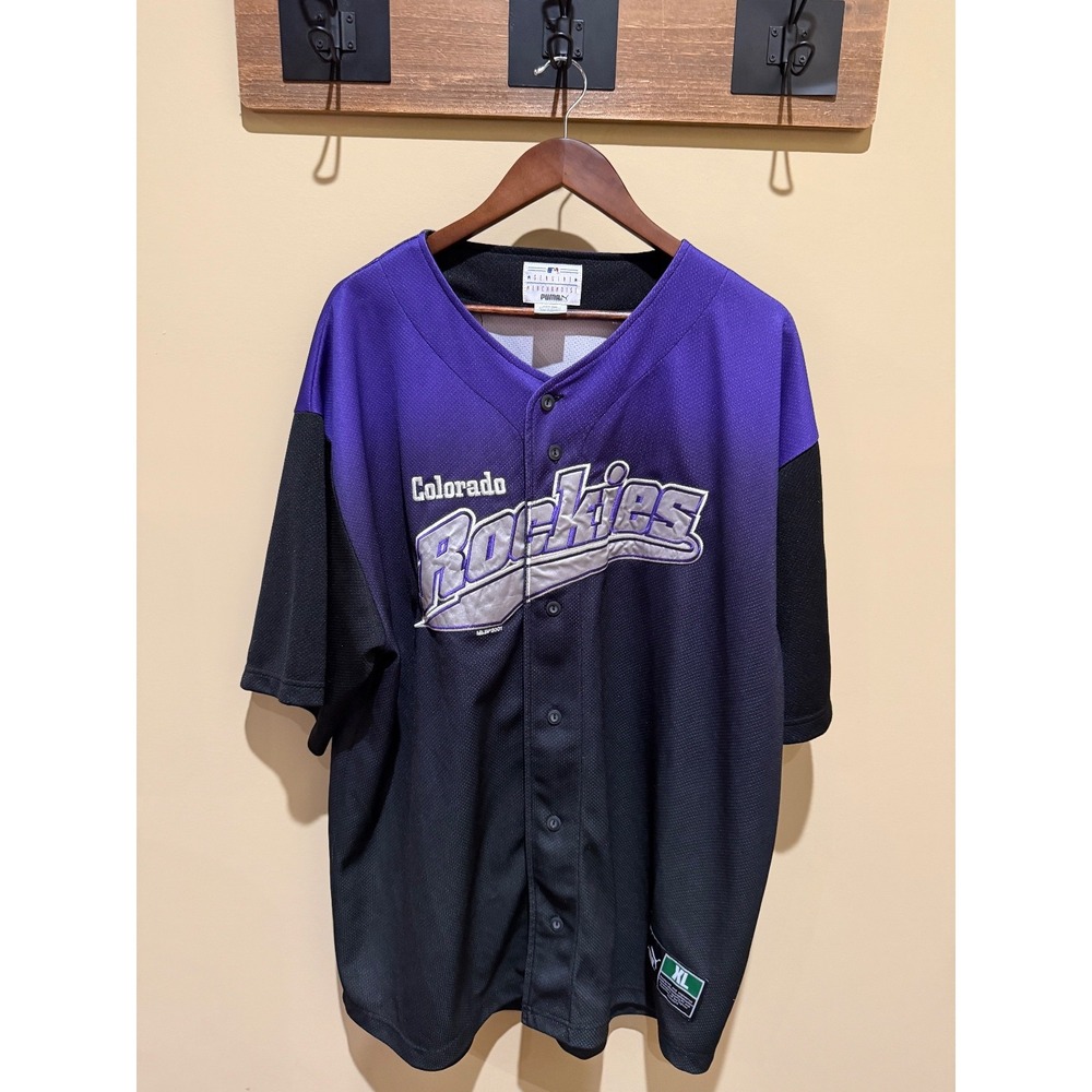 Vintage Colorado Rockies MLB Jersey Black Size‎ XL